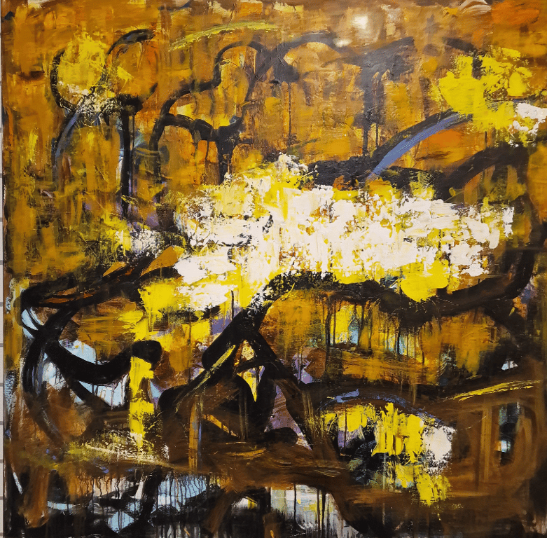 #1197 120 x 120 cm   SOLD billede 2