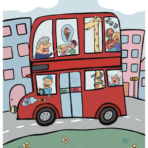 Plakat: Bussen – produktbillede