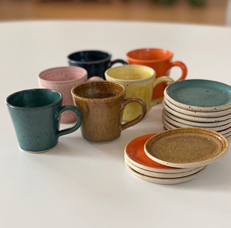 Espressokop, gulbrun billede 2