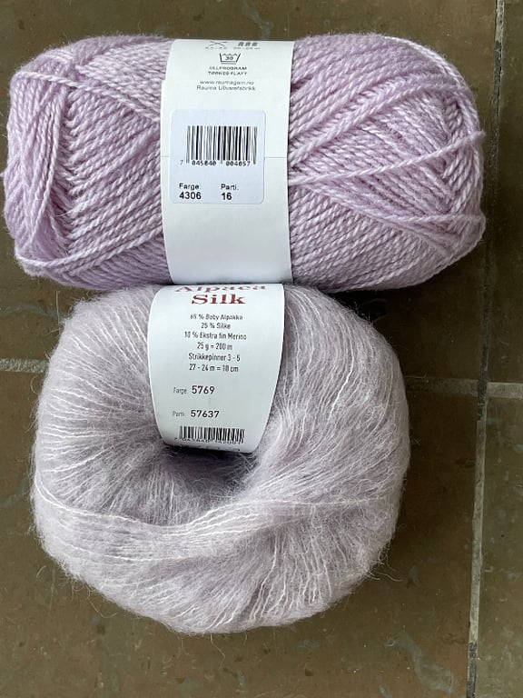 Garn: Alpaca Silk garn ngl. á 25 g (31)