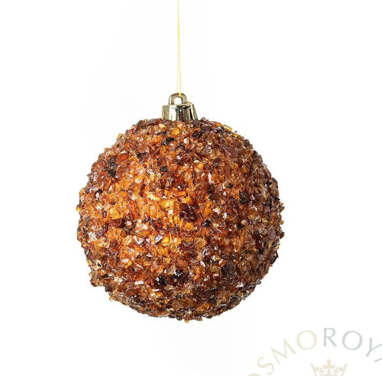 JULEKUGLE MED ÆGTE RAV billede 3