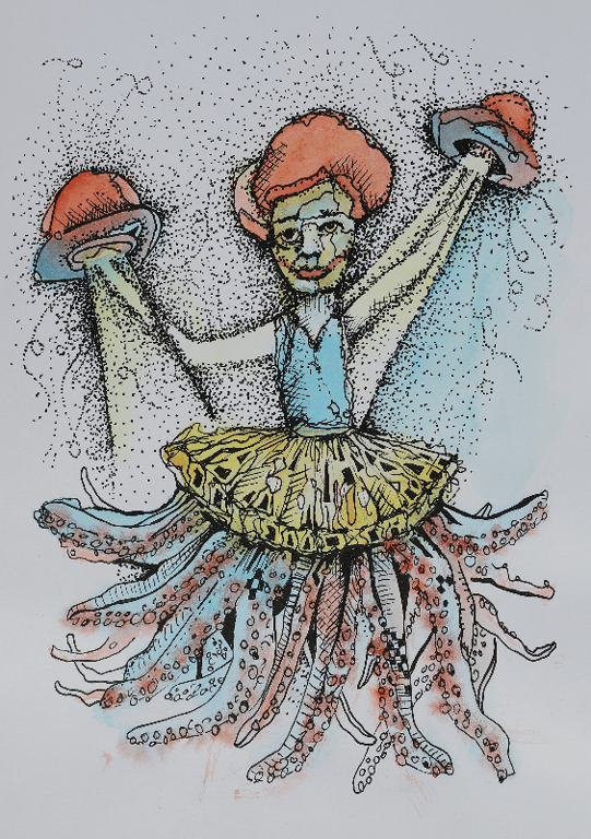 Blæksprutte styrer UFO'er