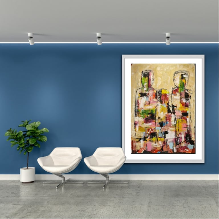 #1132 Maleri 100X140cm  SOLD billede 3