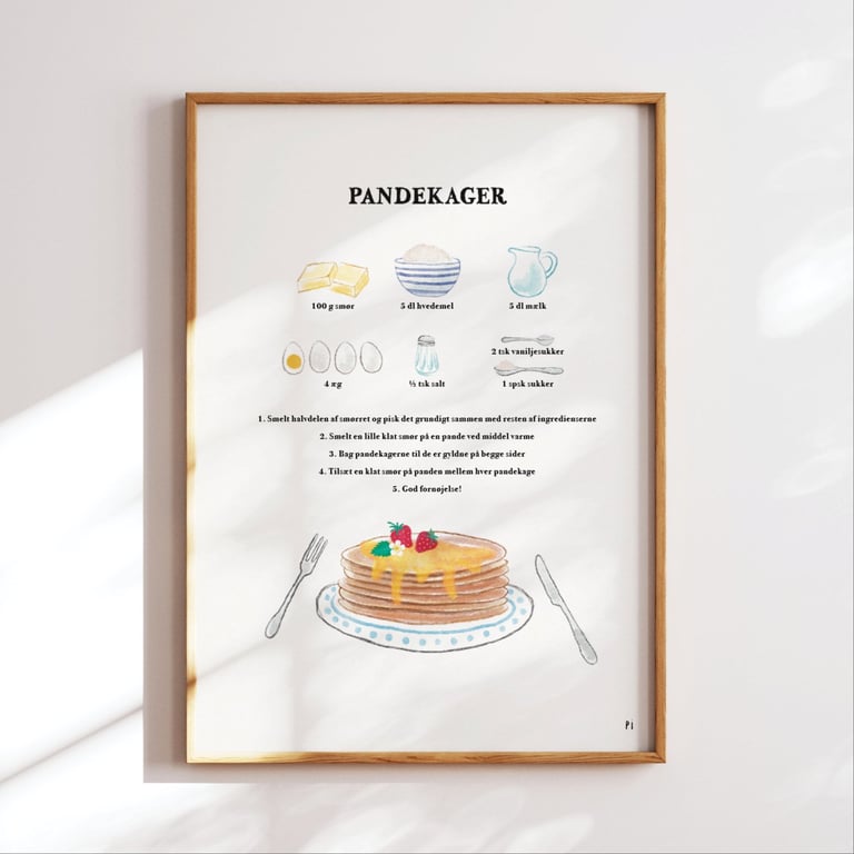 Pandekager – plakat billede 3