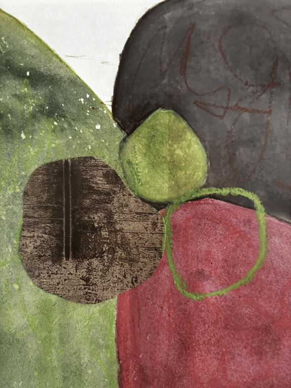 Sten og blomster billede 2