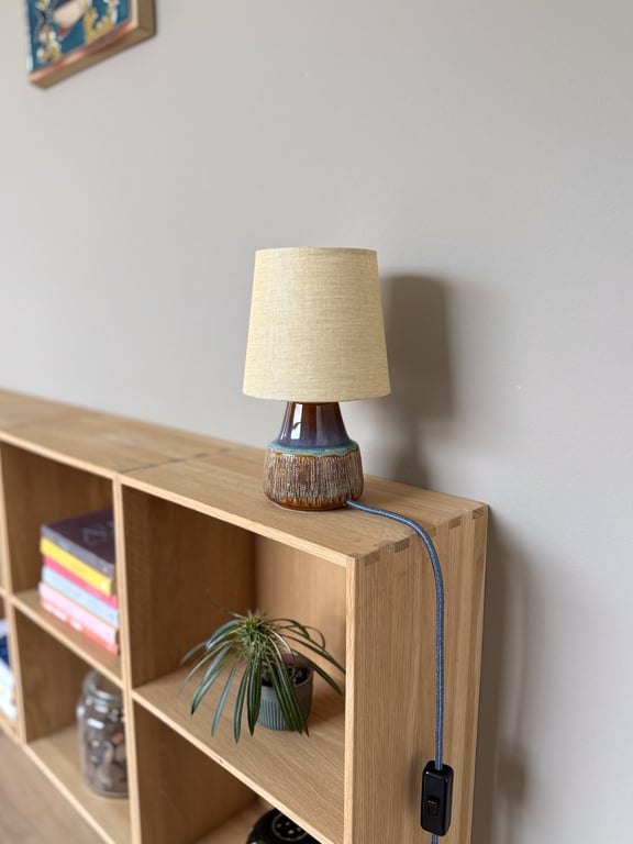 Upcycled vintage bordlampe - Søholm Keramik billede 5