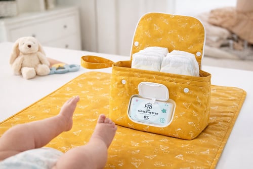Wet wipe / vådserviette taske etui til pusletasken