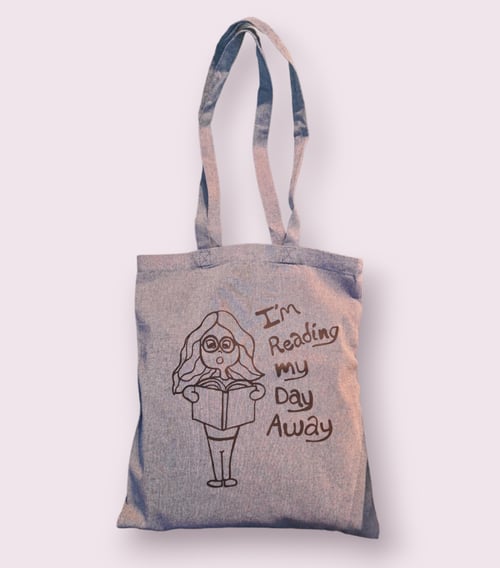 Mulepose: im reading my day away Blå