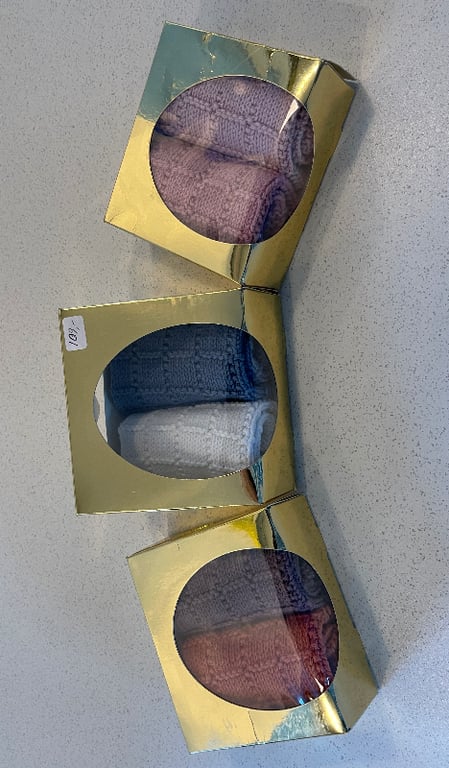 Kit: Gæstehåndklæder med rudestruktur (til 3 stk.) indisk ØKO-TEX bomuld 8/4 (garn og opskrift) billede 5