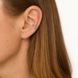 INEL Wave Cuff Silver – produktbillede