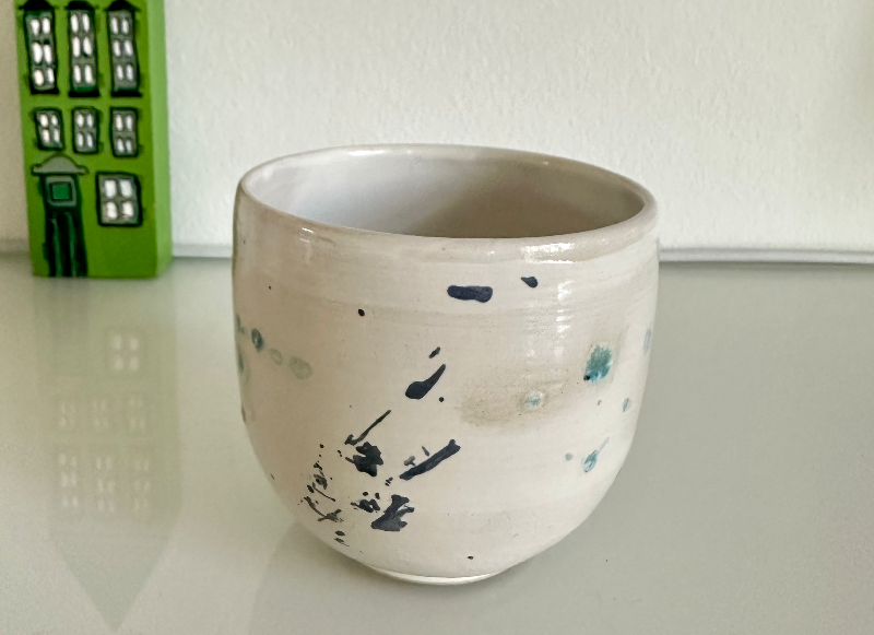 Wabi-sabi kop m. dekoration