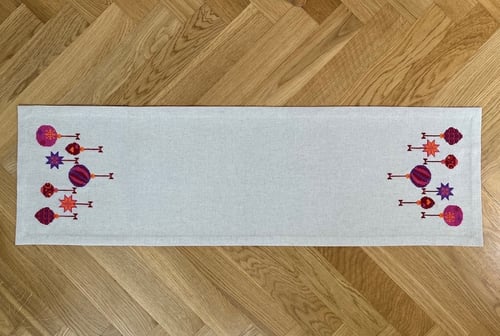 Juleløber - Rød 2030-2 Str. 30 x 100 cm. (8)