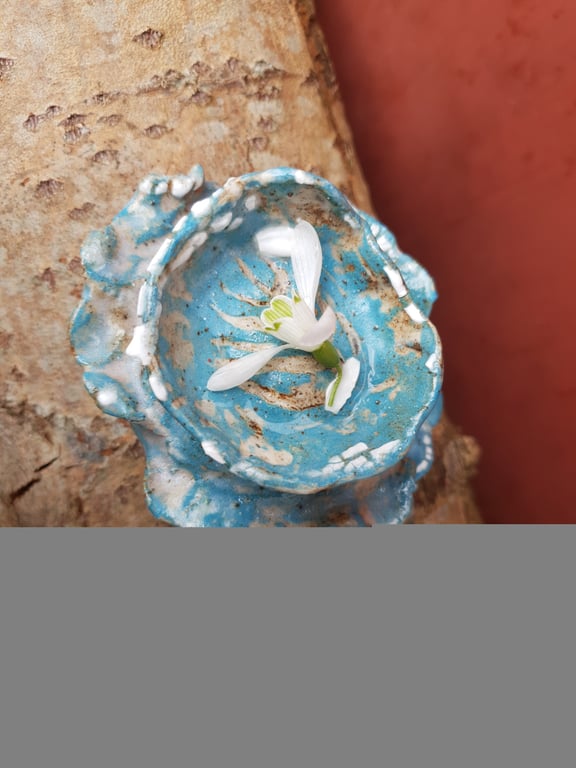 Lille håndformet skulpturel holder  billede 3