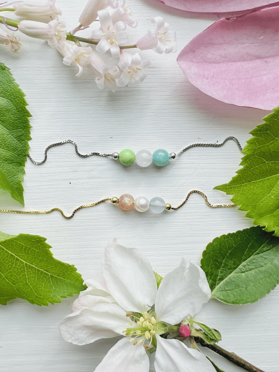 Ankelkæde- vælg selv krystaller billede 3