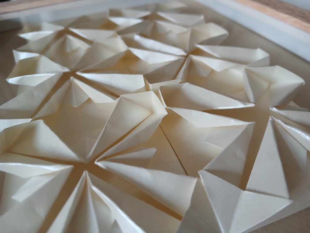 A4, Foldet værk, indrammet  billede 3