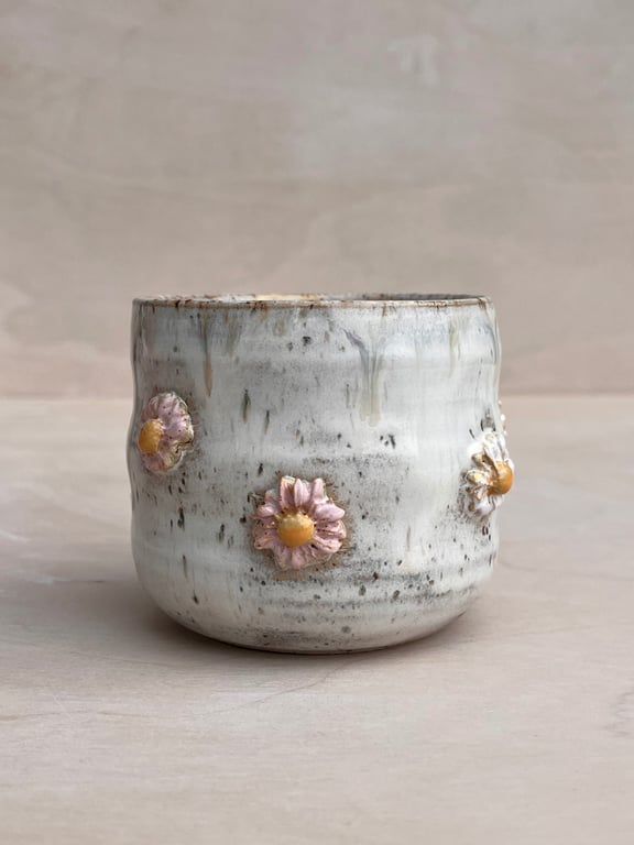 Bølget tusindfryd kop. 260 ml. H: 7,5 cm billede 3