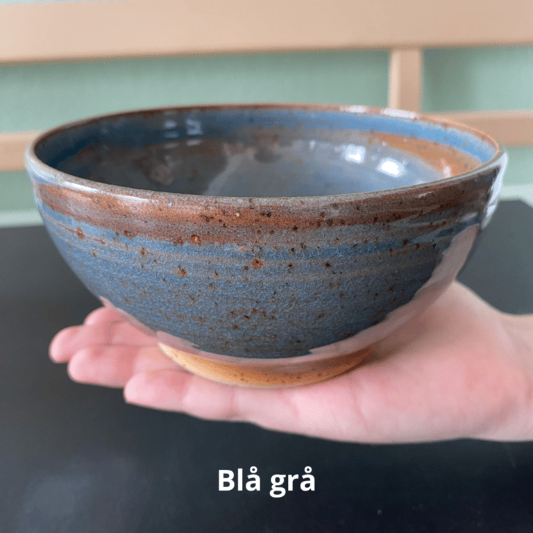 Keramik skål - i stentøjsler billede 2