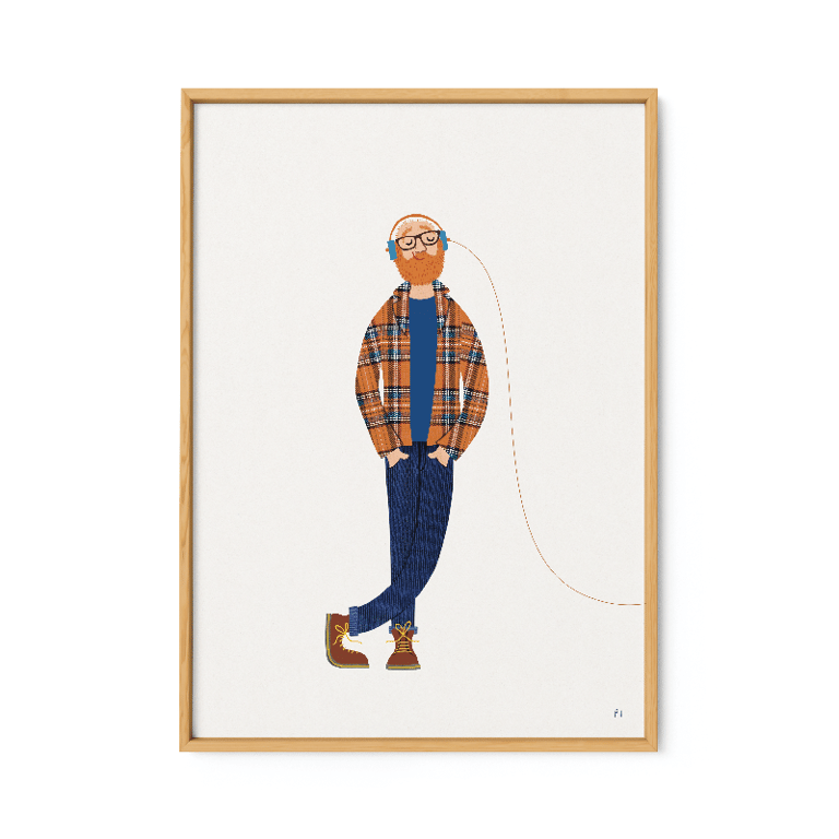 Stille efterår – rødt skæg – plakat billede 2