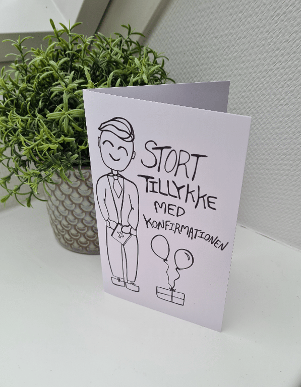Kort: stort tillykke med konfirmation M (2)