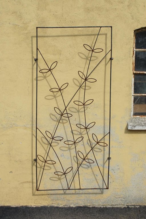 Espalier væg med blade