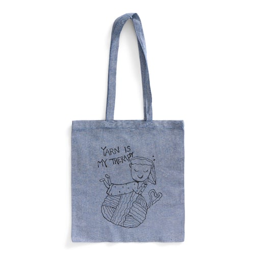 Mulepose: yarn is my therapy Blå