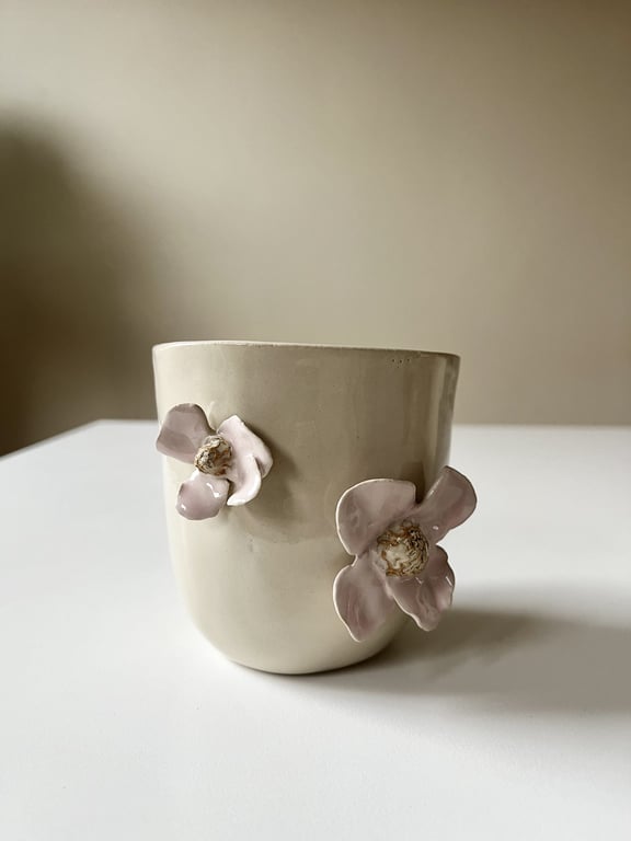 Lyserød blomsterkop No.10