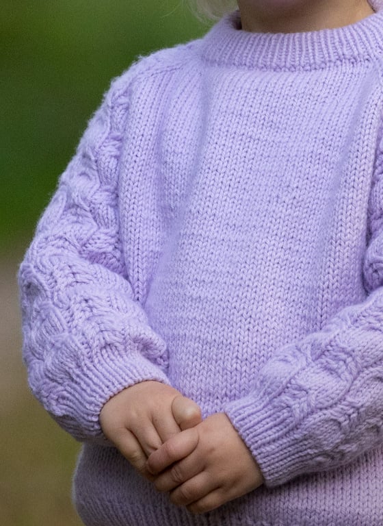 Sea Foam Sweater Kids - Strikkeopskrift PDF Dansk billede 2