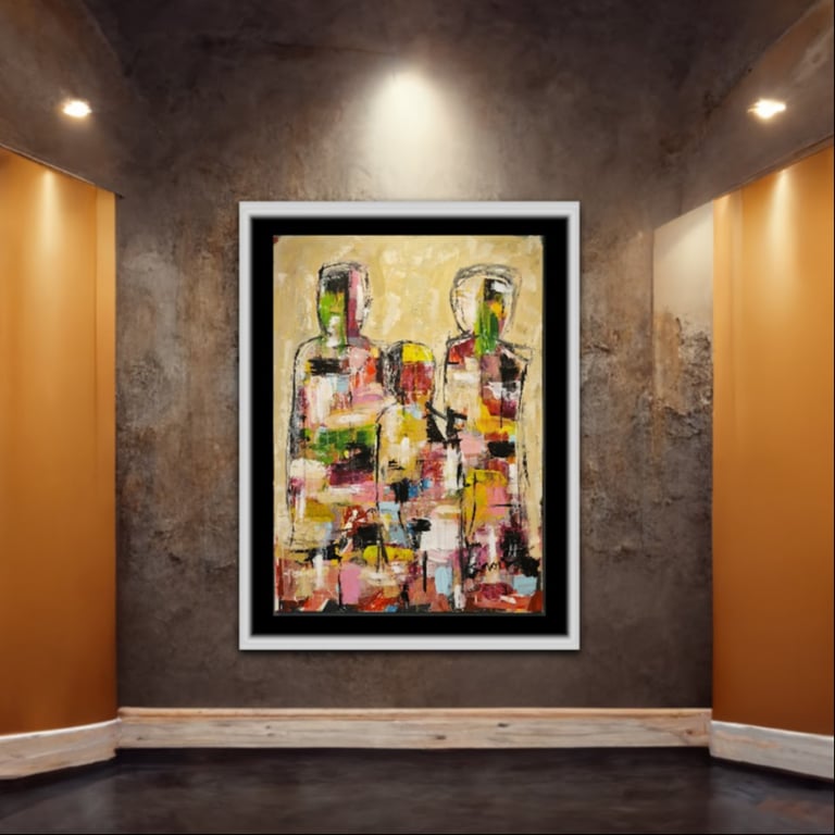 #1132 Maleri 100X140cm  SOLD billede 4
