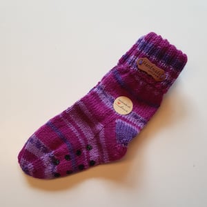 Skridsikre uldsokker størrelse 24-25 – produktbillede