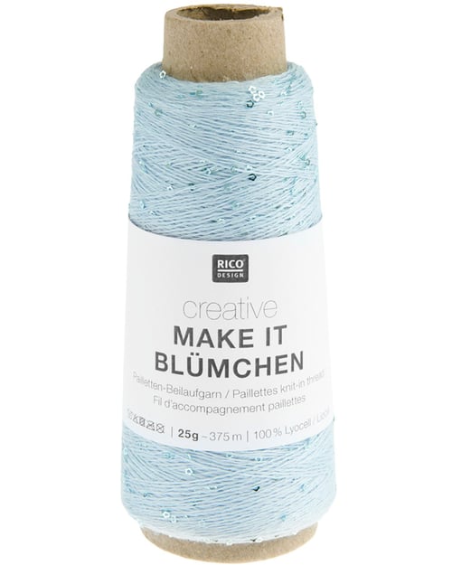 Garn: Make it Blümchen (følgetråd med små diskrete pailletter) (3)
