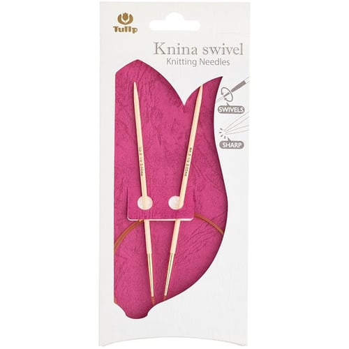 Tilbehør: Tulip faste Rundpinde - bambus, str. 3- 10 mm