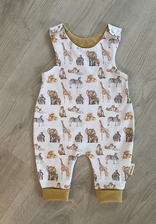 Baggy Romper str 44 cm-92 cm. (Bemærk præmatur str 44 er med i dette mønster)  billede 2
