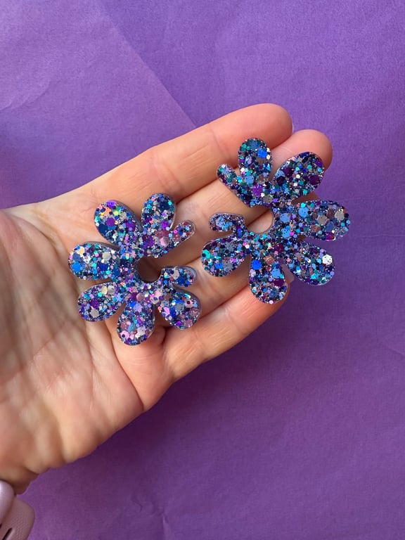 Fleur i blå/lilla mix