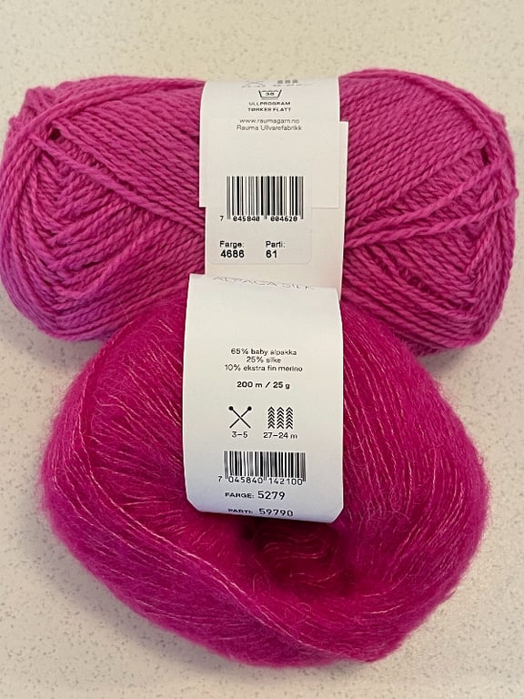 Garn: Alpaca Silk garn ngl. á 25 g (16)