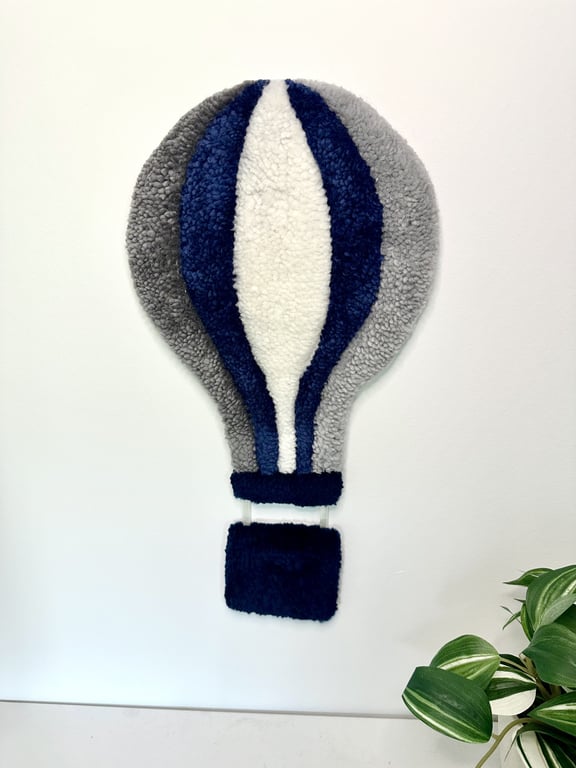 Tuftet luftballon - Håndlavet vægkunst i 100% uld. billede 3