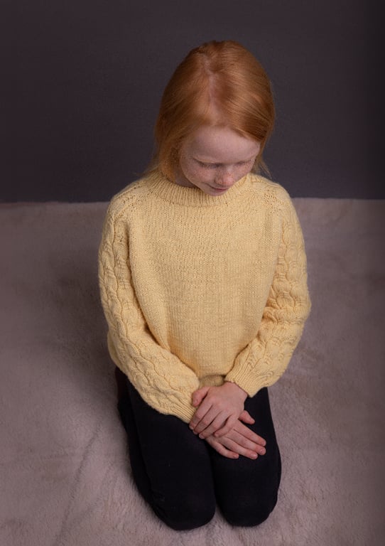 Sea Foam Sweater Kids - Strikkeopskrift PDF Dansk billede 6