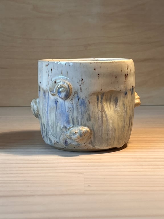 Tommeltot strand krus, 320 ml. H: 7,5 cm billede 2