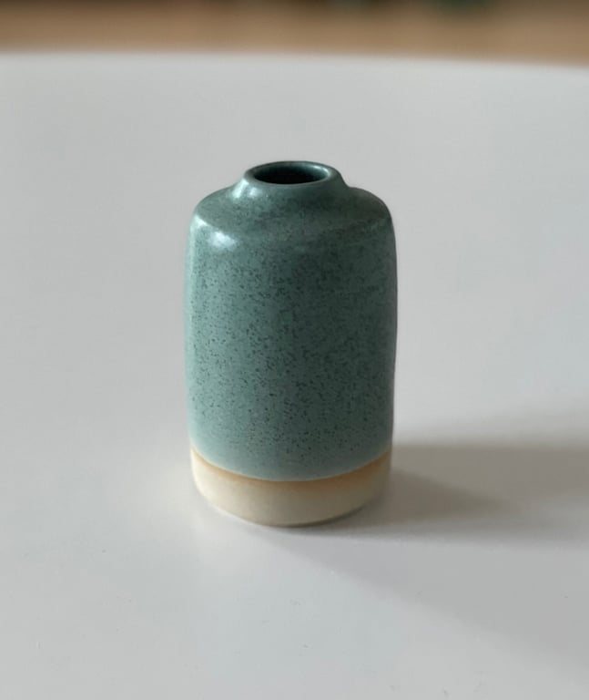 Vase, matgrøn - 10 cm
