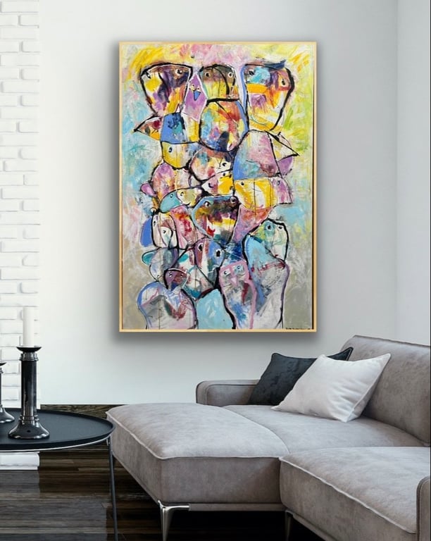 Maleri 80cm x 120cm billede 2