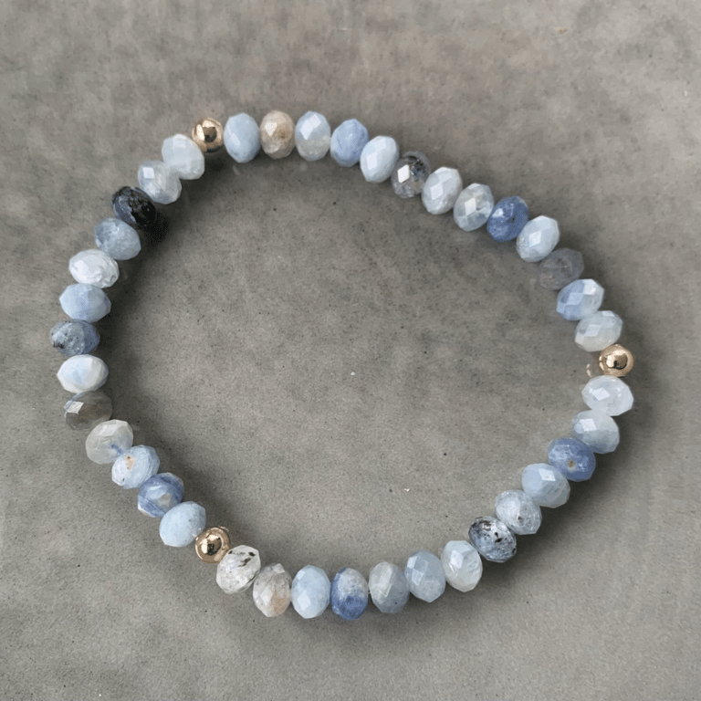 Kyanit armbånd 5mm billede 2