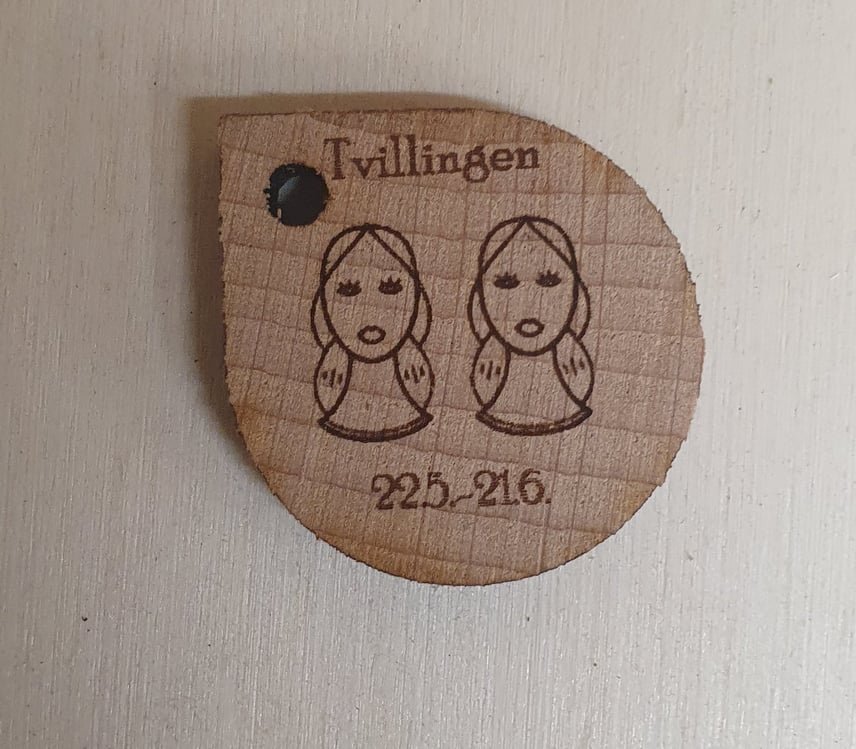 Nøglering med stjernetegn. Vælg stjernetegn under kommentarer i indkøbskurven. Alle føres. Pris Pr stk.