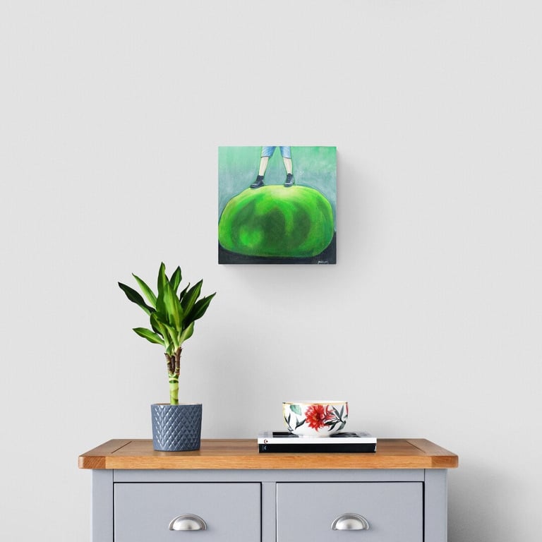 At være i forbindelse med jordens indre kræft © 35x35cm billede 2