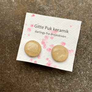 Øreringe - camel  – produktbillede