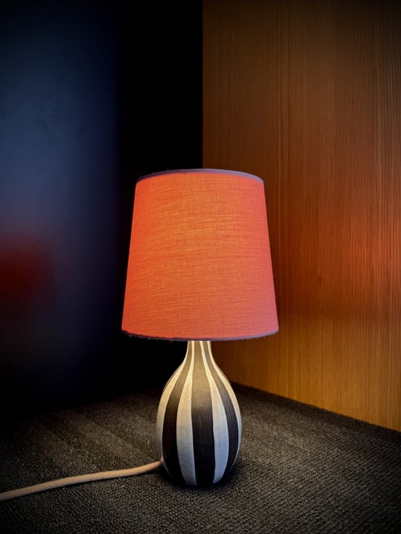 Upcycled vintage bordlampe - Michael Andersen Keramik billede 5