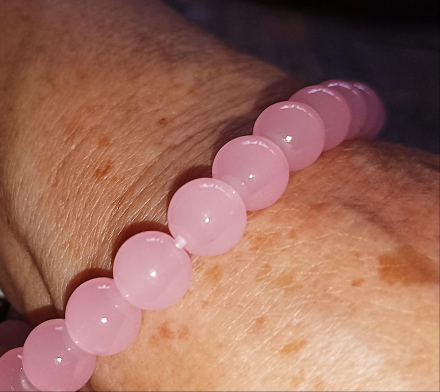 Armbånd med Rosaquarts