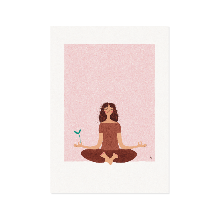 Planteyoga – brun page – plakat