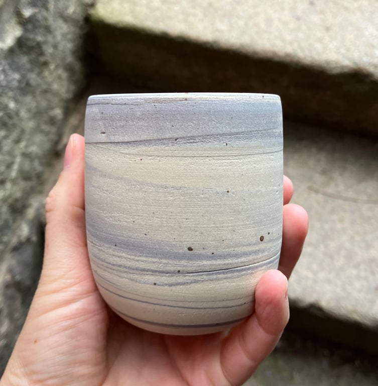 Marmoreret kop, lavendel 