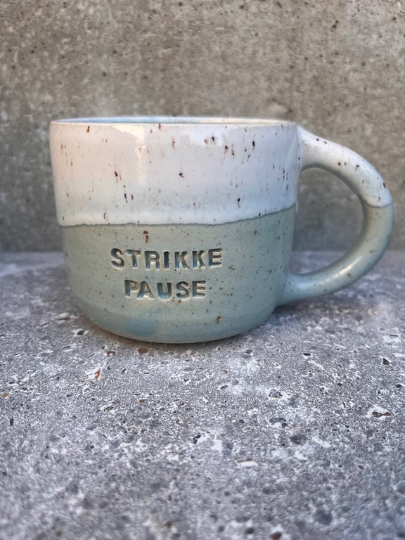 Strikkepause. 400 ml. H: 8 cm billede 2