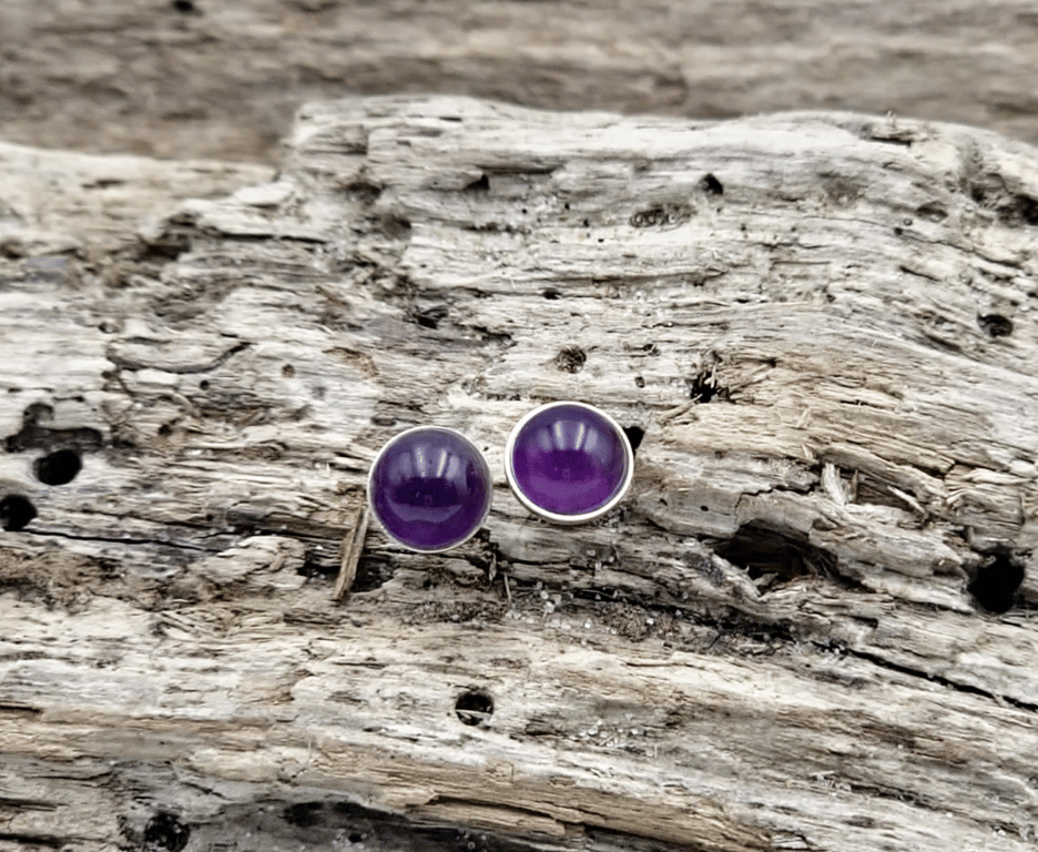 Ametyst ørestikker.