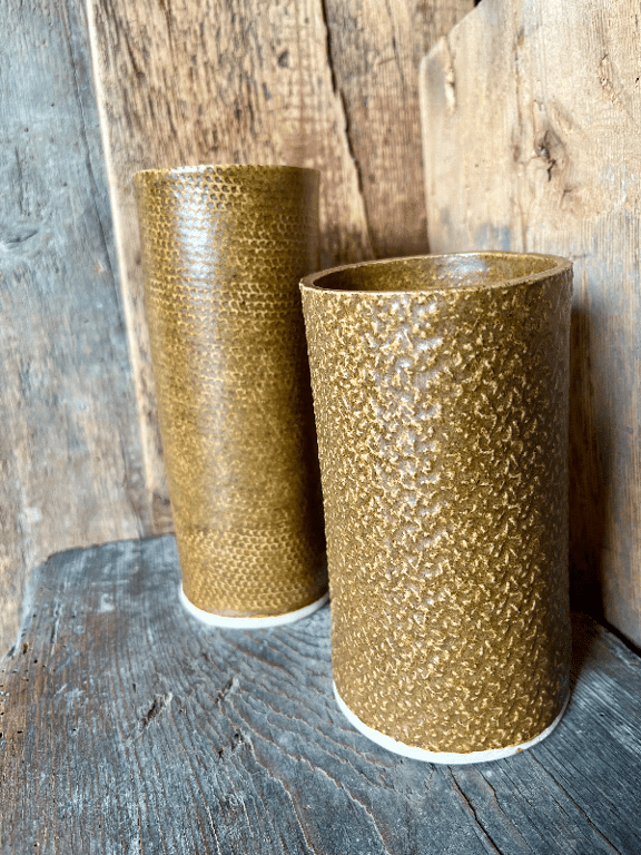 Mormor vase i brun billede 2